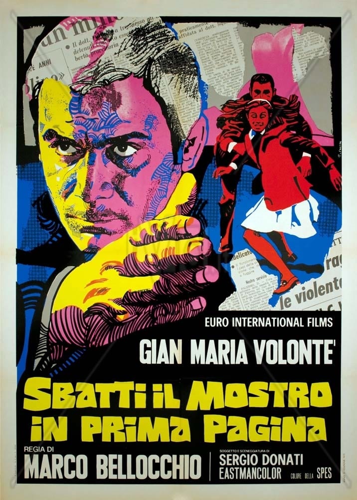 Poster for the movie "Sbatti il mostro in prima pagina"